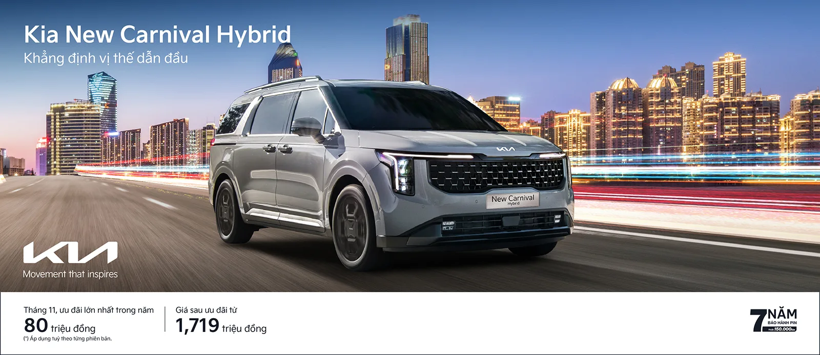 Tháng 11/2025, Kia New Carnival ưu đãi lớn nhất trong năm đến 80 triệu đồng